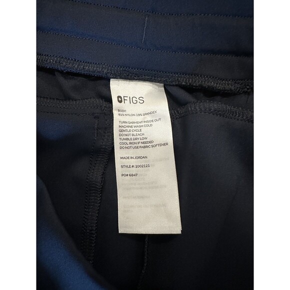Women’s Figs FORMX Scrub Set Navy Blue Piedra Pant XL Chelsea Polo Top XXL EUC! - Picture 6 of 7